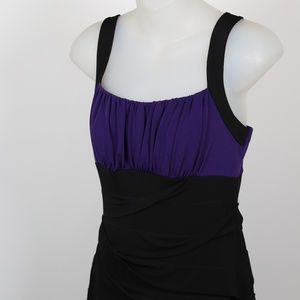 Black and Purple Dress